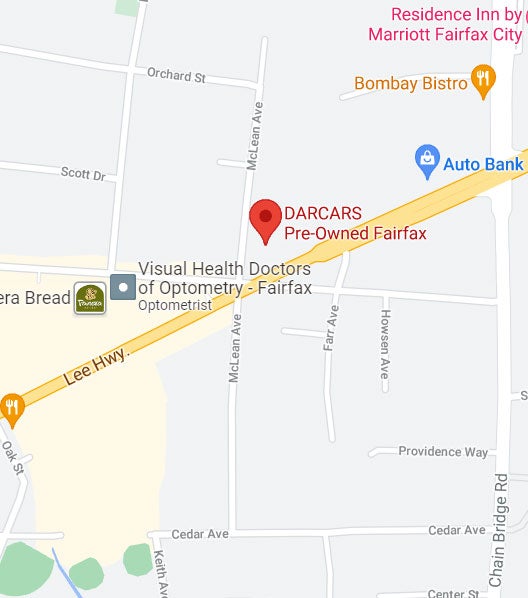Map of DARCARS Pre-Owned Fairfax in Fairfax VA