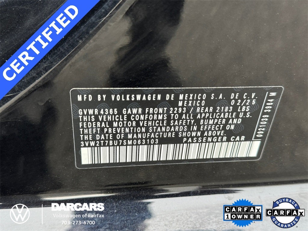 2025 Volkswagen Jetta GLI 2.0T Autobahn