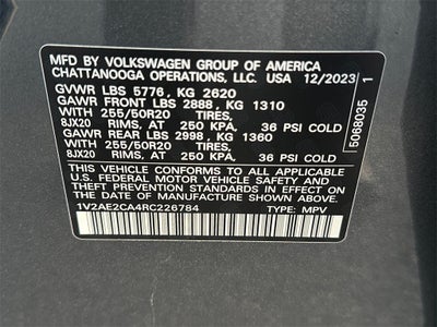 2024 Volkswagen Atlas Cross Sport 2.0T SEL R-Line