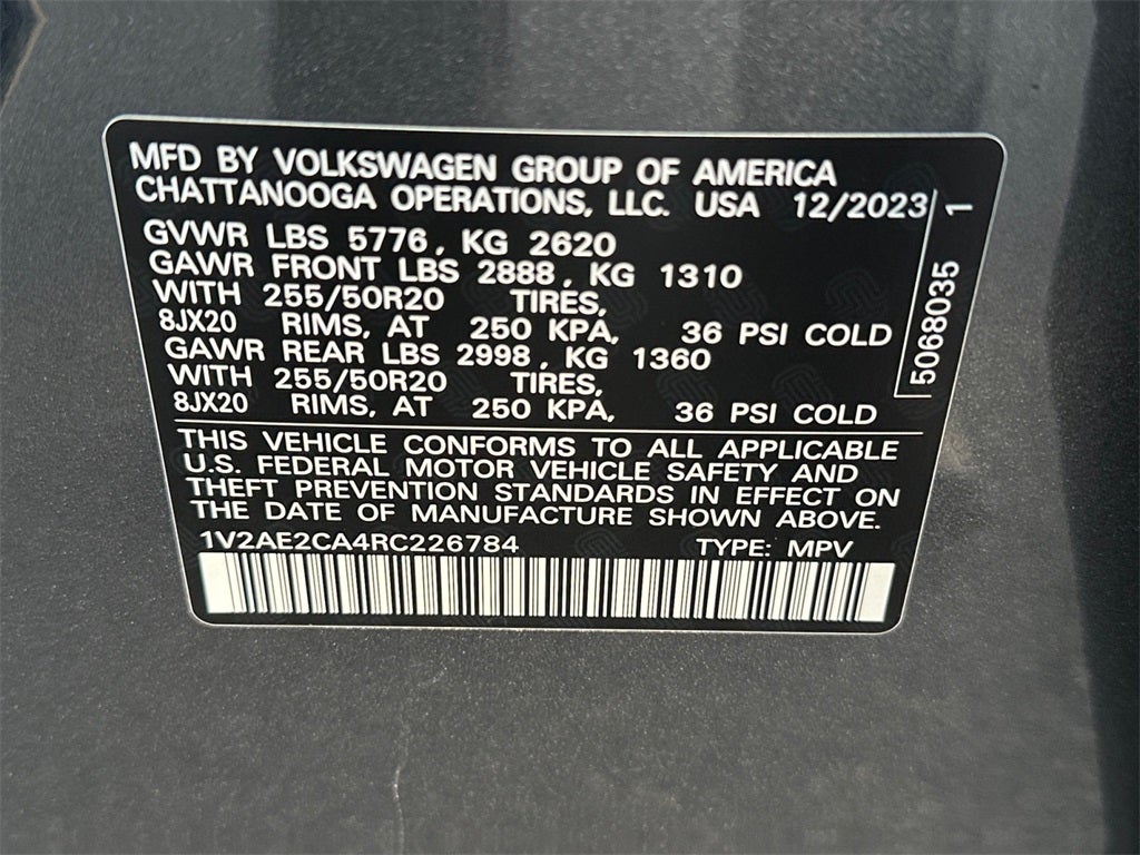 2024 Volkswagen Atlas Cross Sport 2.0T SEL R-Line