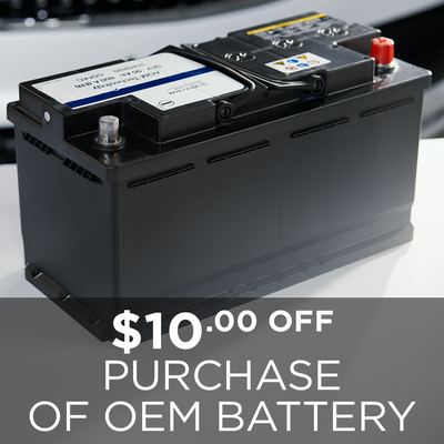$10 OFF Purchase Of OEM Battery